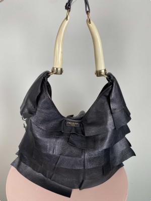 Yves Saint Laurant <br/> St. Tropez horn hobo bag