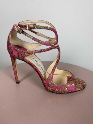 Jimmy Choo str. 38 <br/> Lancer cloth heels (incl. box)