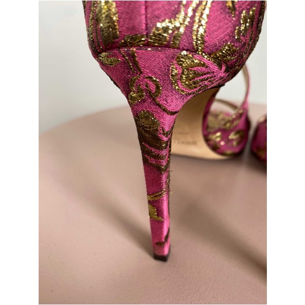 Jimmy Choo str. 38 <br/> Lancer cloth heels (incl. box) - Image 5