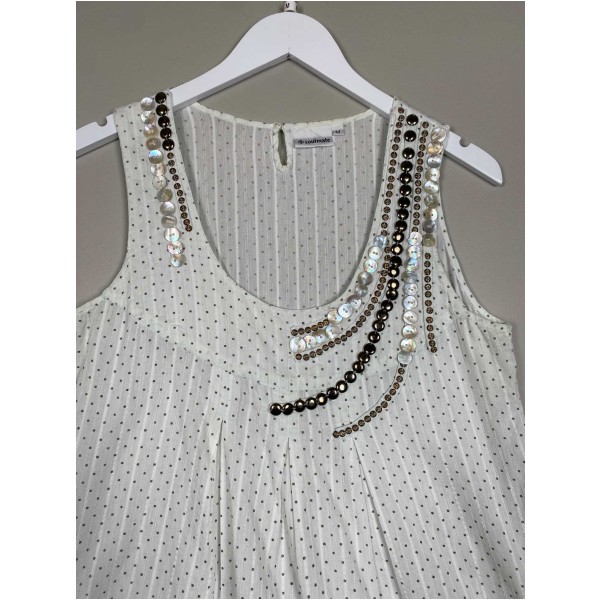 Soulmate str. M <br/> top med knapper og blonder - Image 2