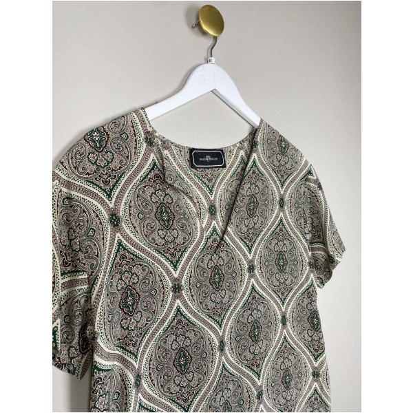 By Malene Birger str. 40 <br/> mønstret kjole i silke - Image 2