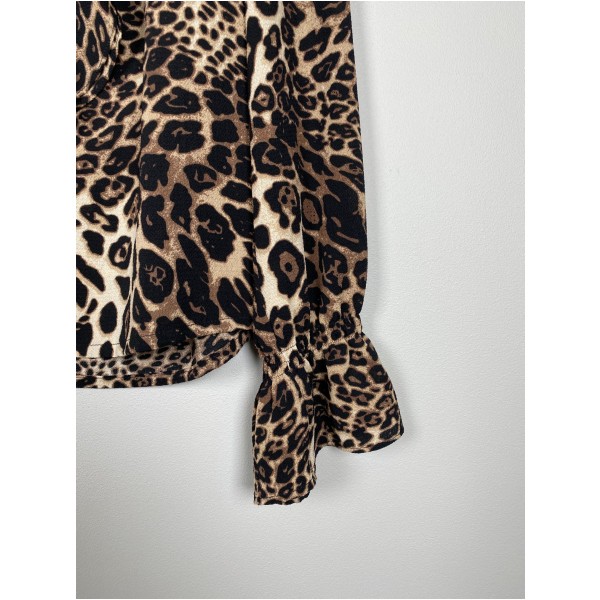 Lollys Laundry str. XL <br/> bluse med leopardprint - Image 4