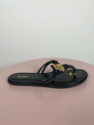 Michael Kors str. 37 <br/> sorte slippers med spænde