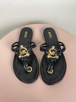 Michael Kors str. 37 <br/> sorte slippers med spænde