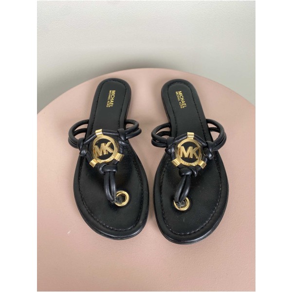 Michael Kors str. 37 <br/> sorte slippers med spænde - Image 2