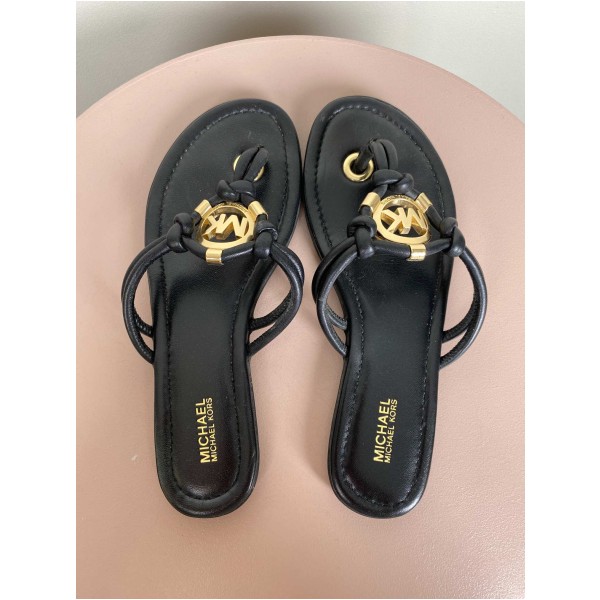 Michael Kors str. 37 <br/> sorte slippers med spænde - Image 3