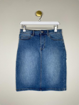 Vila str. S <br/> denim nederdel