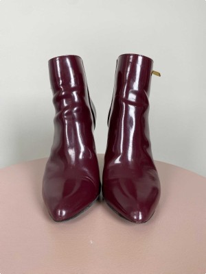 Lanvin str. 38,5 <br/> Burgundy ankle boots (incl. box)