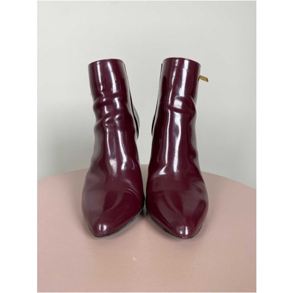Lanvin str. 38,5 <br/> Burgundy ankle boots (incl. box) - Image 2