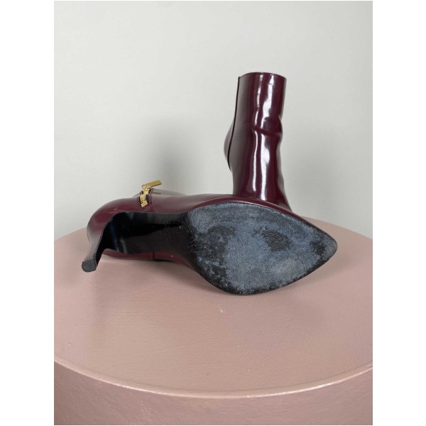 Lanvin str. 38,5 <br/> Burgundy ankle boots (incl. box) - Image 3