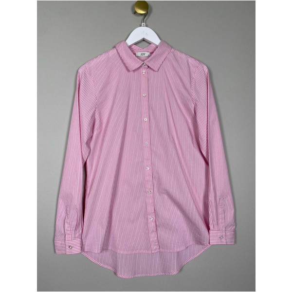 JDY str. 40 <br/> pink stribet skjorte