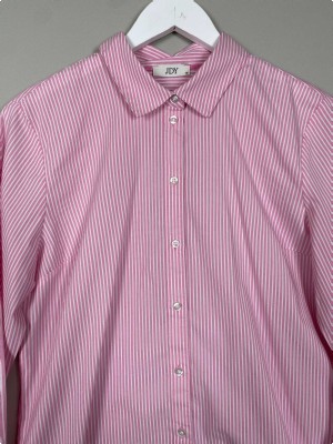 JDY str. 40 <br/> pink stribet skjorte