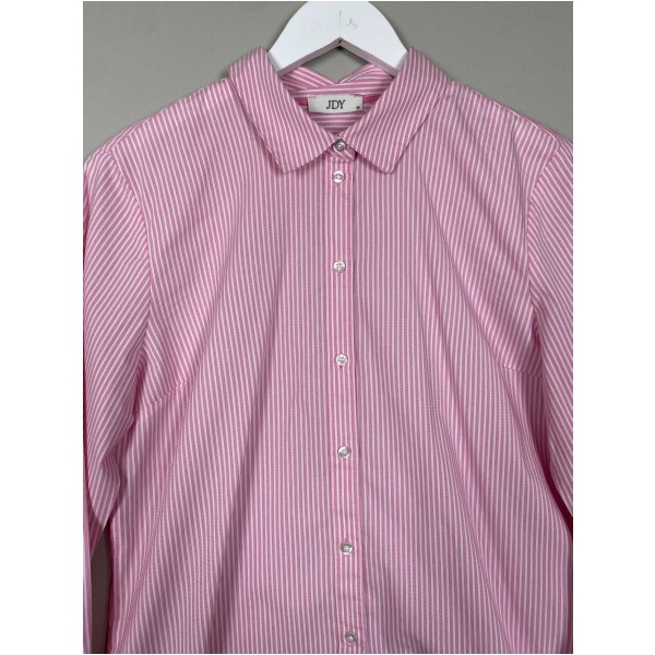 JDY str. 40 <br/> pink stribet skjorte - Image 2