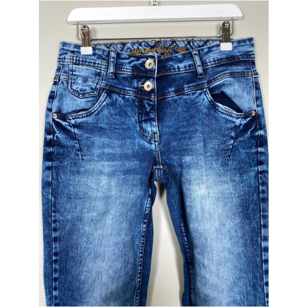 Cecil str. 28 <br/> jeans, knæ-lange - Image 2