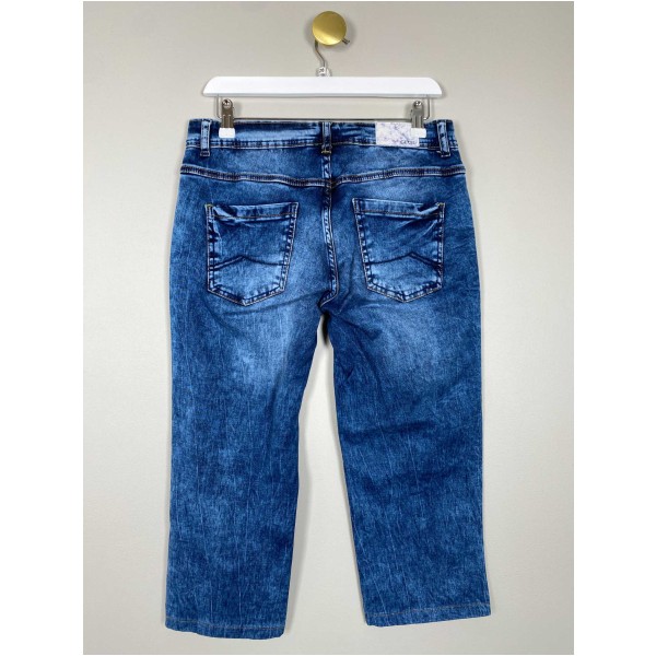 Cecil str. 28 <br/> jeans, knæ-lange - Image 3