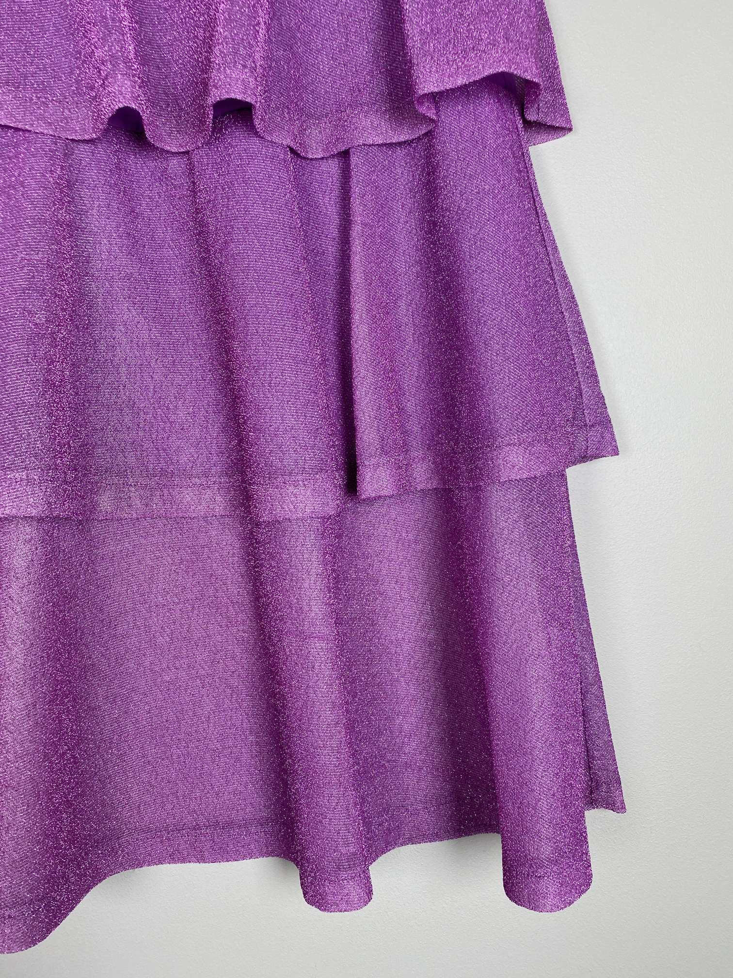 Résumé Str. 34 <br/> Glimmer nederdel, lilla. - Billede 2