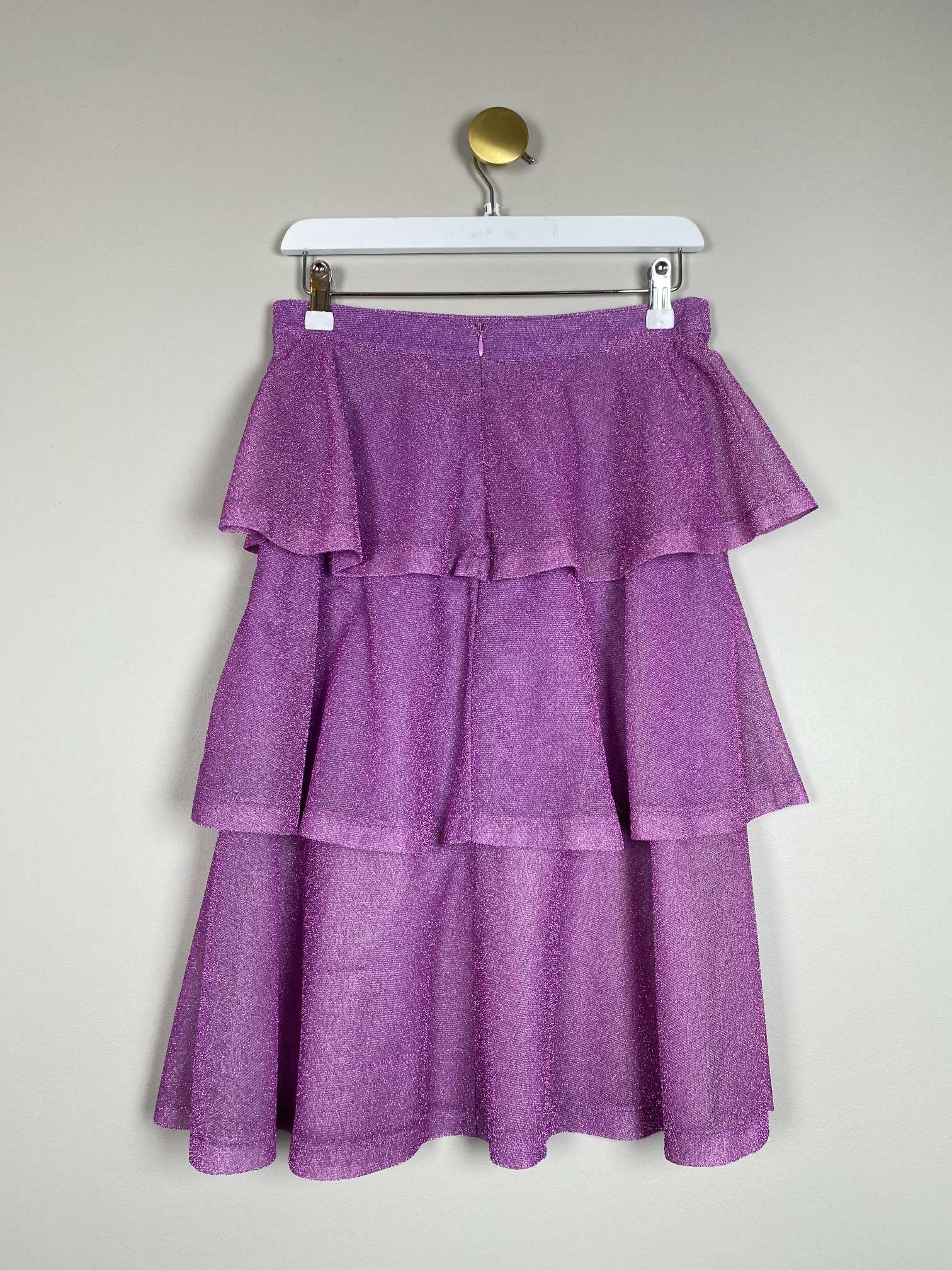 Résumé Str. 34 <br/> Glimmer nederdel, lilla. - Billede 3