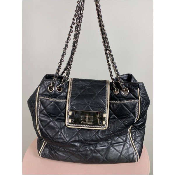 Chanel Mademoiselle East and West tote quilted leather