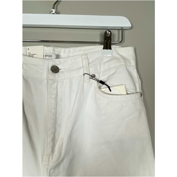 Gestuz str. 29 <br/> hvide jeans med brede ben - Image 2
