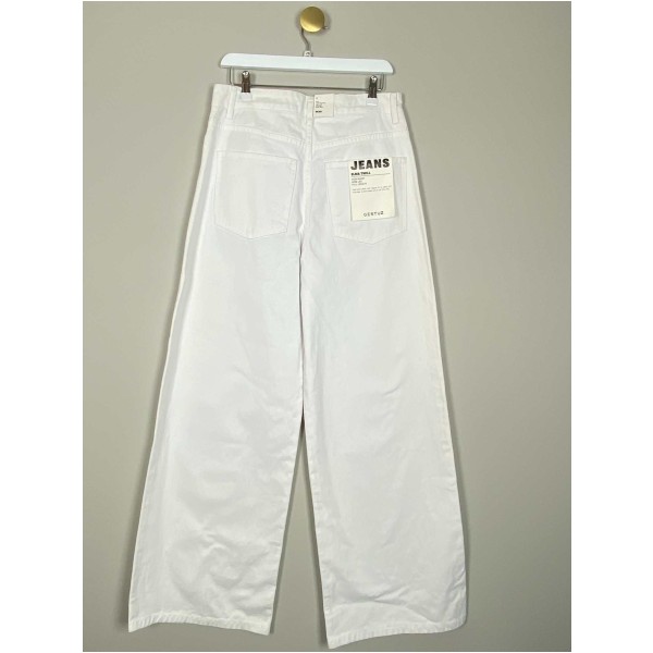 Gestuz str. 29 <br/> hvide jeans med brede ben - Image 3