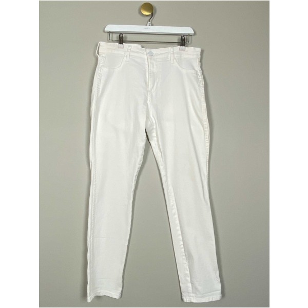 H&M str. 32 <br/> hvide jeans med stretch