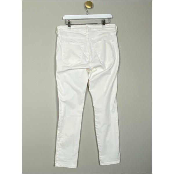 H&M str. 32 <br/> hvide jeans med stretch - Image 3