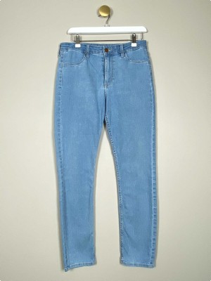 H&M str. 30 <br/> blå jeans med stretch