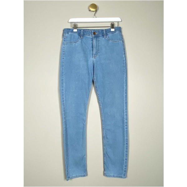 H&M str. 30 <br/> blå jeans med stretch