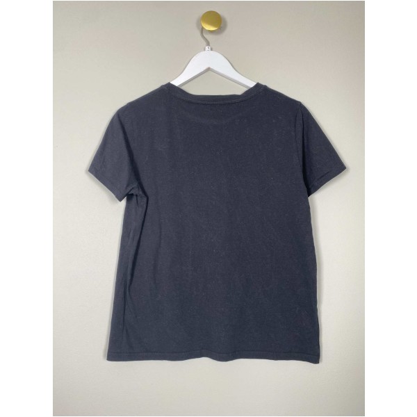 Sofie Schnoor str. S <br/> sort t-shirt med glimmertryk - Image 3