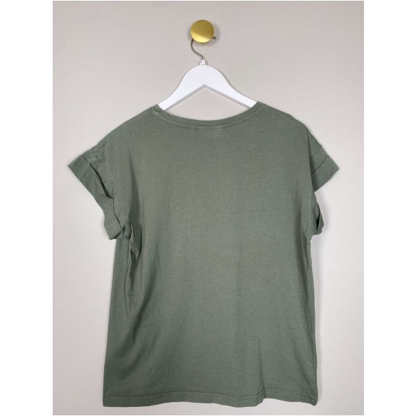 MSCH str. S <br/> grøn t-shirt med tryk - Image 3