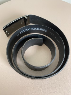 Armani Exchange sort bælte 90