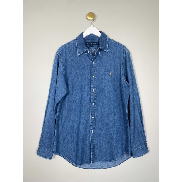 Ralph lauren denim skjorte str.L