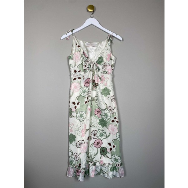 Malou Sander str. 34 <br/> blomstret kjole