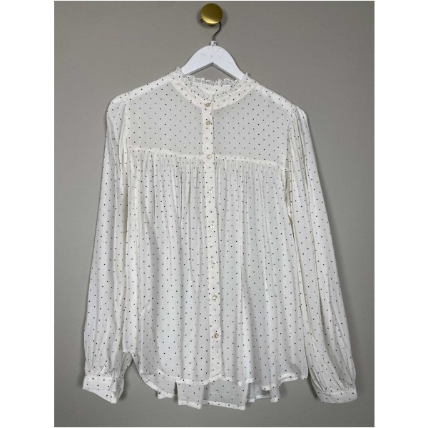 Lollys Laundry str. M <br/> prikket bluse
