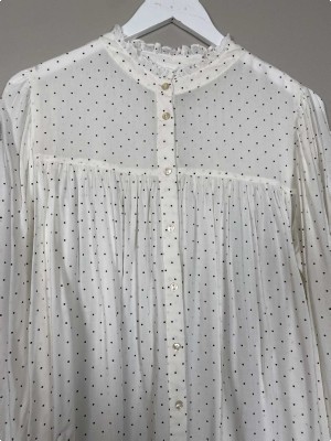 Lollys Laundry str. M <br/> prikket bluse