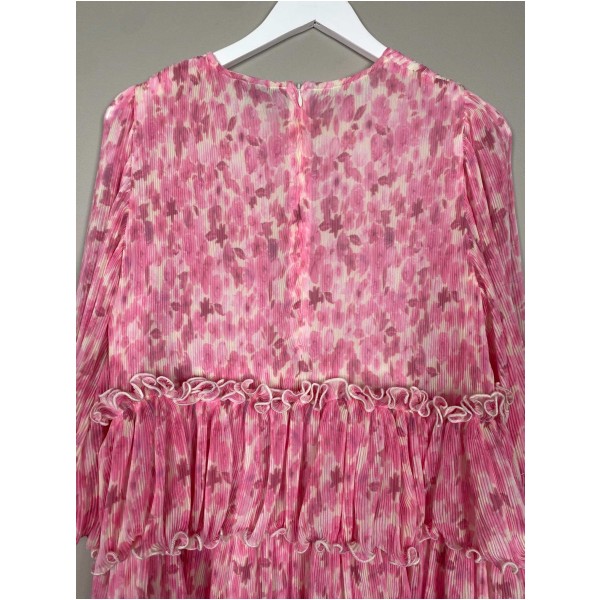 Ganni str. 38 <br/> pink mønstret kjole - Image 4