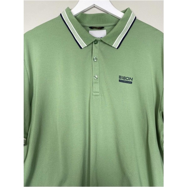 Bison str. XL <br/> grøn polo - Image 2