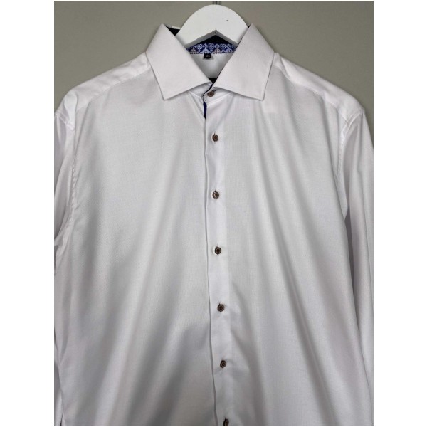 Eterna str. 42 <br/> hvid skjorte, modern fit - Image 2