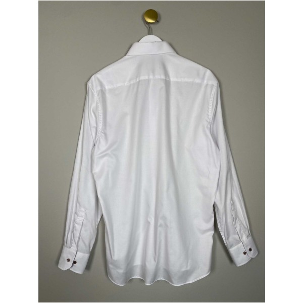 Eterna str. 42 <br/> hvid skjorte, modern fit - Image 3