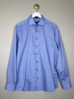 Eterna str. 42 <br/> blå skjorte, modern fit