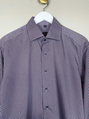 Eterna str. 42 <br/> prikket skjorte, modern fit
