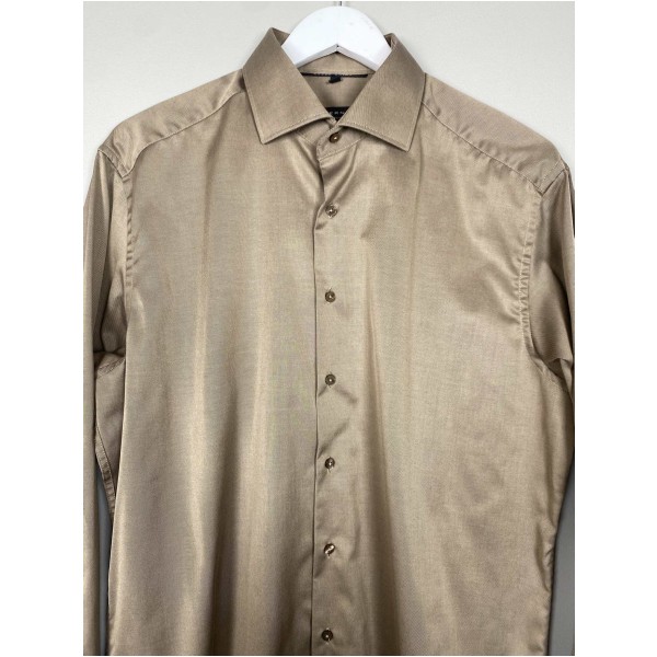 Eterna str. 42 <br/> brun skjorte, modern fit - Image 2