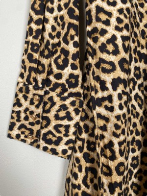 Gaspar str. L/XL <br/> leopard kjole