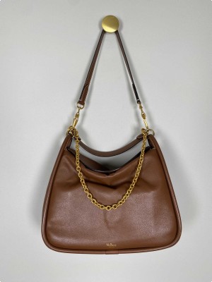 Mulberry Leighton leather handbag, brown
