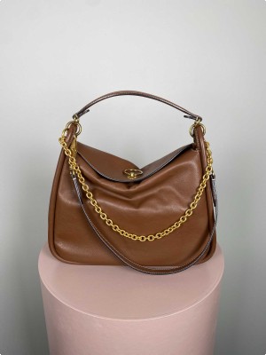 Mulberry Leighton leather handbag, brown