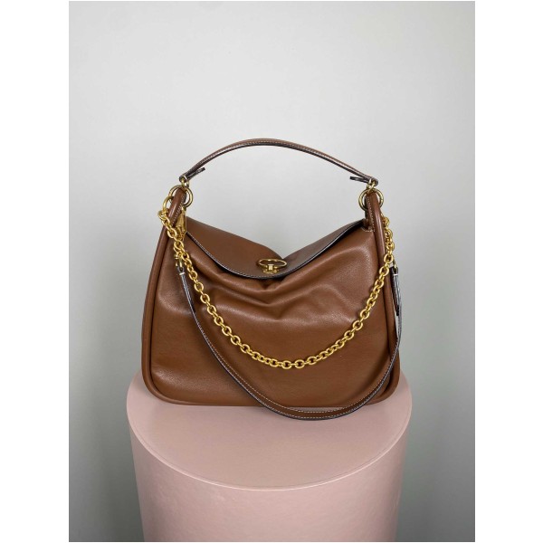 Mulberry Leighton leather handbag, brown