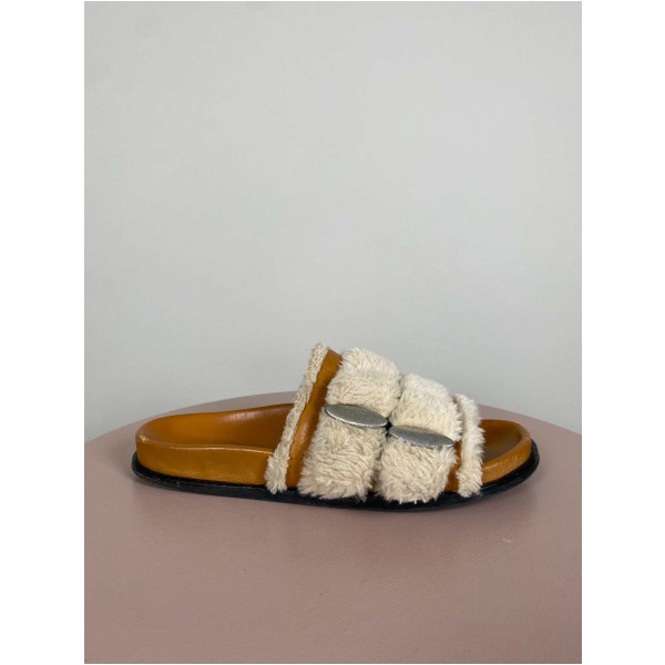Munthe str. 38 <br/> sandal med plys