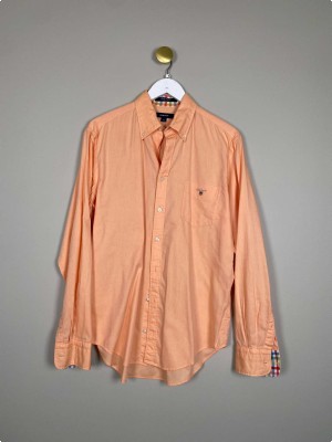 Gant str. M <br/> laksefarvet skjorte, casual fit