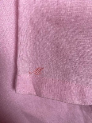 Milsted str. S <br/> lyserøde shorts i hør