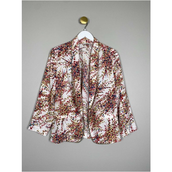 Scarlet Roos str. XS <br/> blomstret cardigan